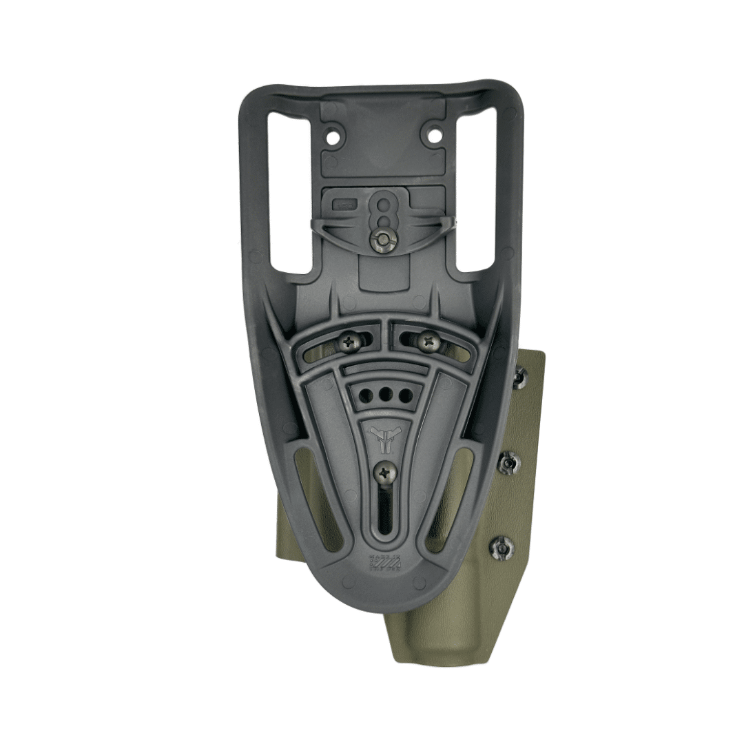 A.D. GLOCK 19 X300 "QUICKLINE" Olive Drab open ended OWB HOLSTER RH - Image 3